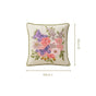 Butterfly Meadow Cotton Embroidered Cushion Cover 40x40cm