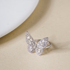 Butterfly Statement Ring Silver