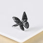 Butterfly Statement Ring Black