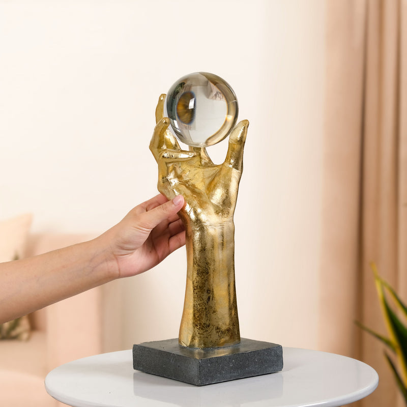 Caddie Hand With Crystal Ball Accent