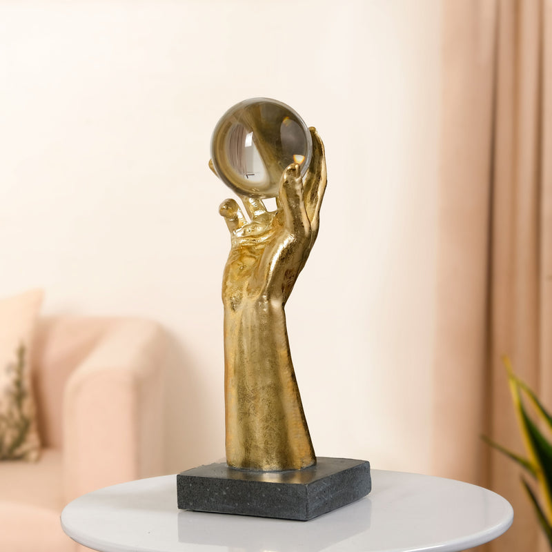 Caddie Hand With Crystal Ball Accent