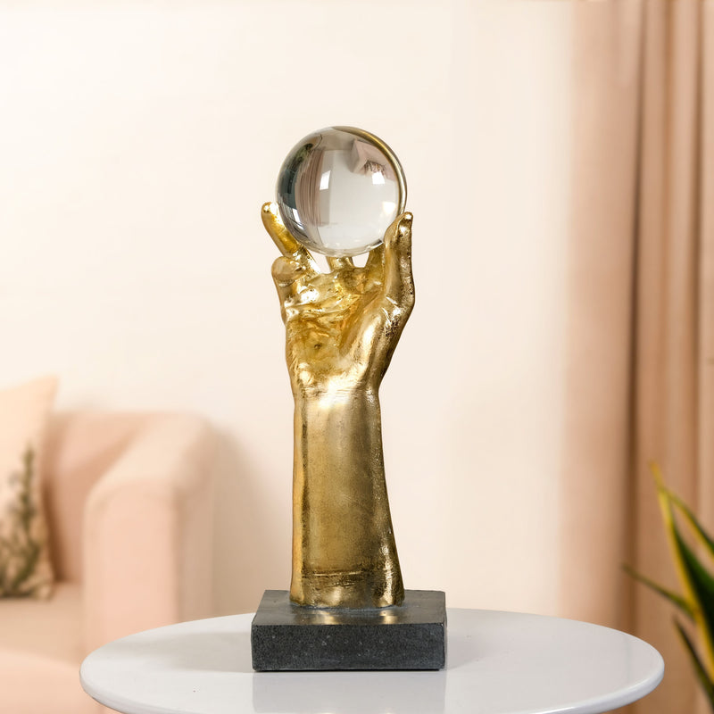 Caddie Hand With Crystal Ball Accent