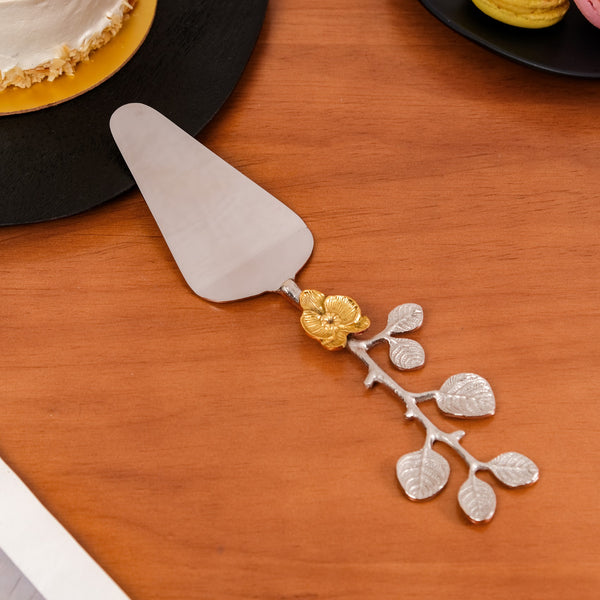 Orchid Garden Cake Knife And Server Set Of 2