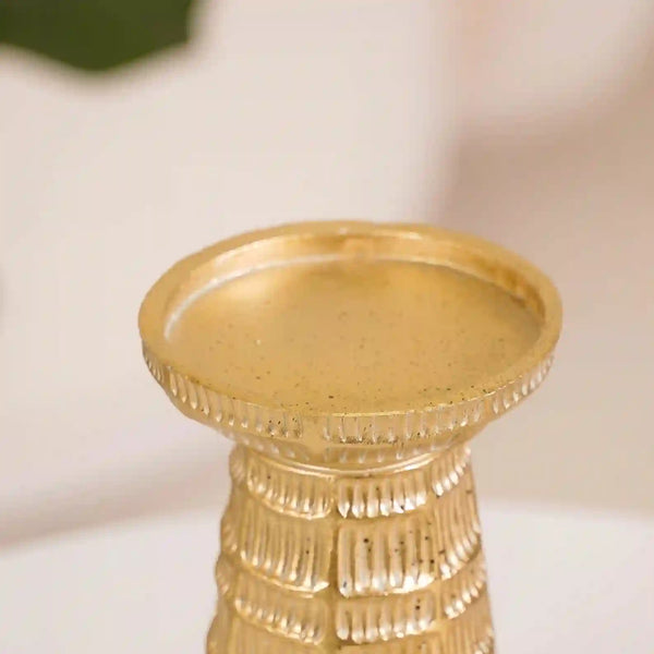Golden Glow Candle Holder