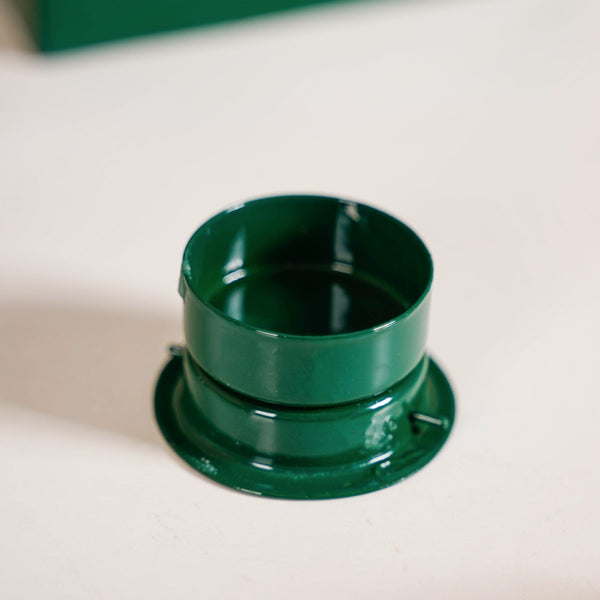 Cutwork House Lantern With Handle Green