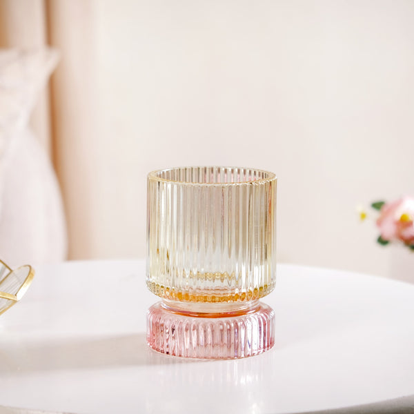 Pastel Glass Votive Candle Holder