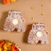 Set Of 2 Elephant Candle Holders With Tea Lights