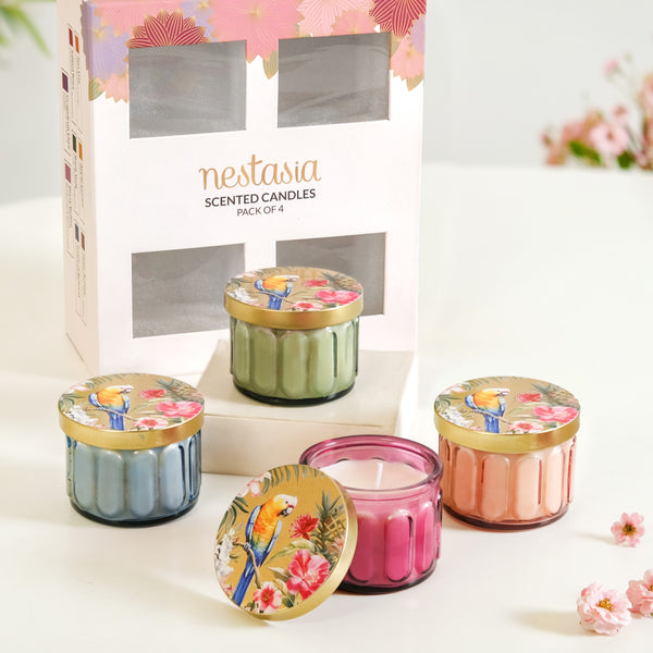 Tropical Wellness Scented Candle Set Of 4