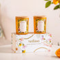 Citrus Scented Candle Jar With Lid Set Of 2