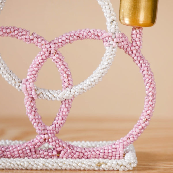 Beaded Candle Holder For Home Decor