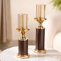 Set Of 2 Luxury Pillar Candle Holder