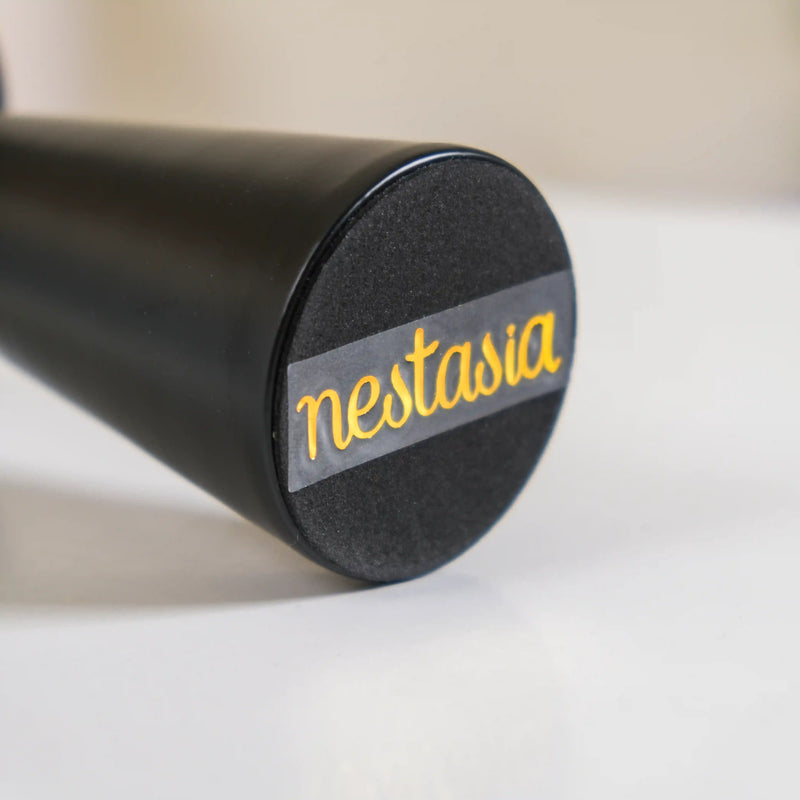 Matte Black Pillar Candle Stand Set Of 2