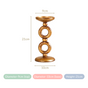 Eternal 2 Ring Candle Stand Gold