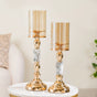 Marble Vintage Candle Holders Set Of 2