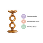 Eternal 2 Ring Candle Stand Gold