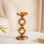 Eternal 2 Ring Candle Stand Gold