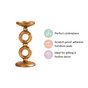 Eternal 2 Ring Candle Stand Gold