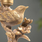 Gold Bird On Branch Candle Stand