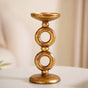 Eternal 2 Ring Candle Stand Gold