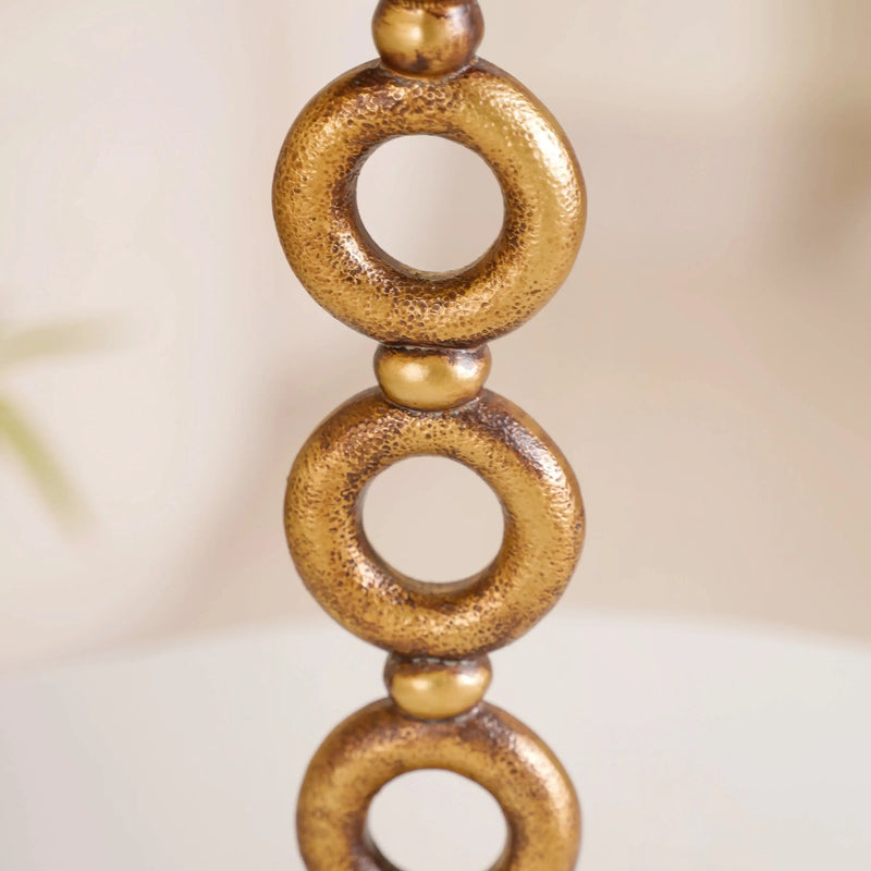 Eternal 3 Ring Candle Stand Gold