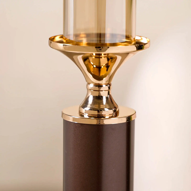 Set Of 2 Luxury Pillar Candle Holder