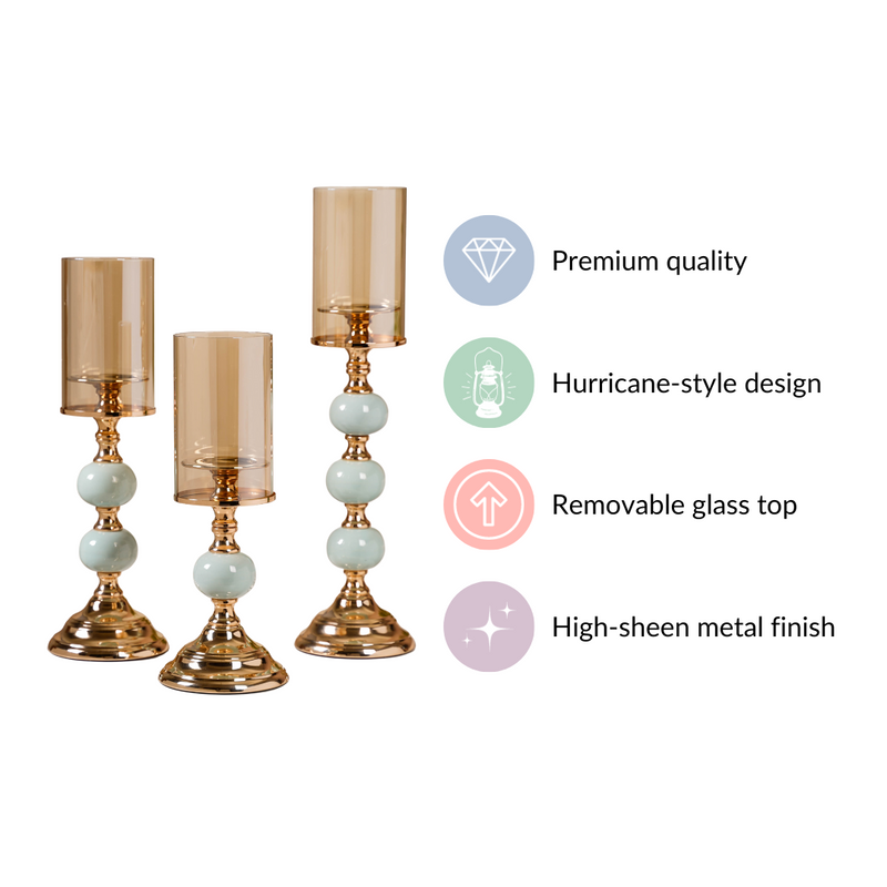 Decor Votive Candle Holder Set of 3- Decor Votive Holders, Set of 3 Candle Holders, Decorative Votive Holders, Votive Candle Set