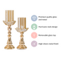 Flower Glass Candle Holder Set Of 2