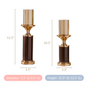 Set Of 2 Luxury Pillar Candle Holder