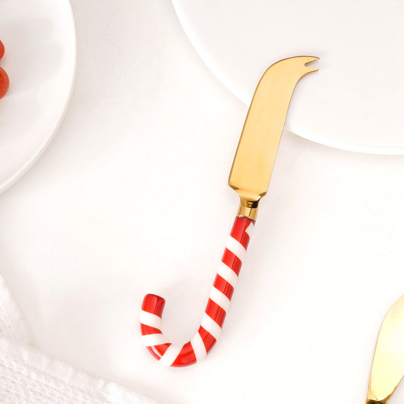Candy Stick Cheese And Butter Knife Gold Set Of 2
