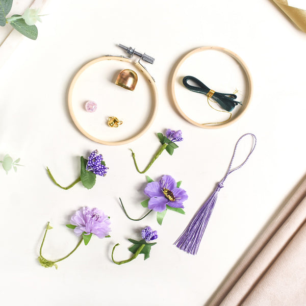 Stylish Lavender DIY Hanging Car Charm