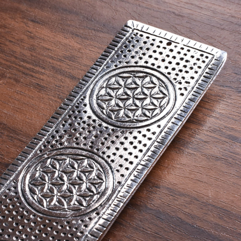 Rectangular Metal Agarbatti Stand With Mogra Incense Sticks
