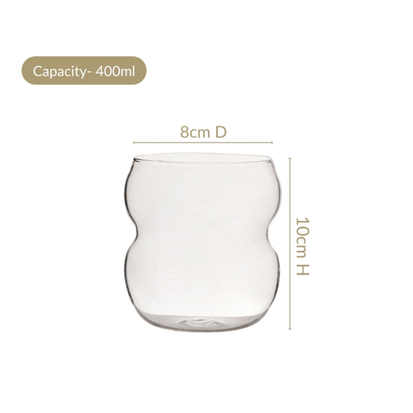 Retro Glass Set Of 2 400ml