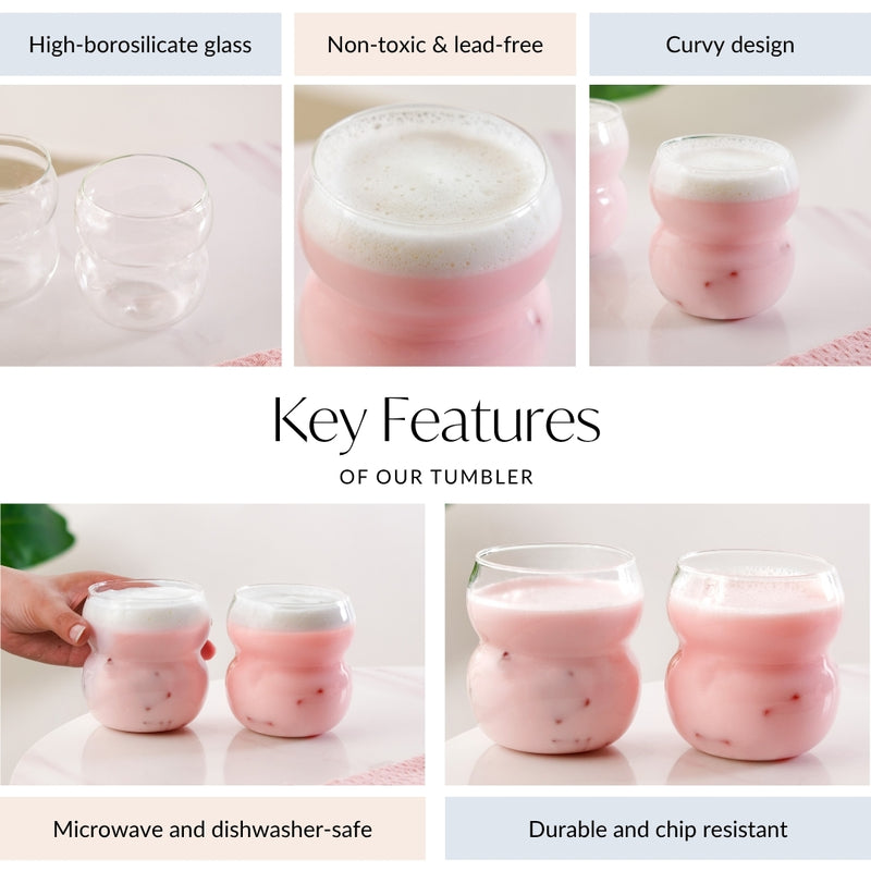 Caterpillar Glass Set Of 2 400ml