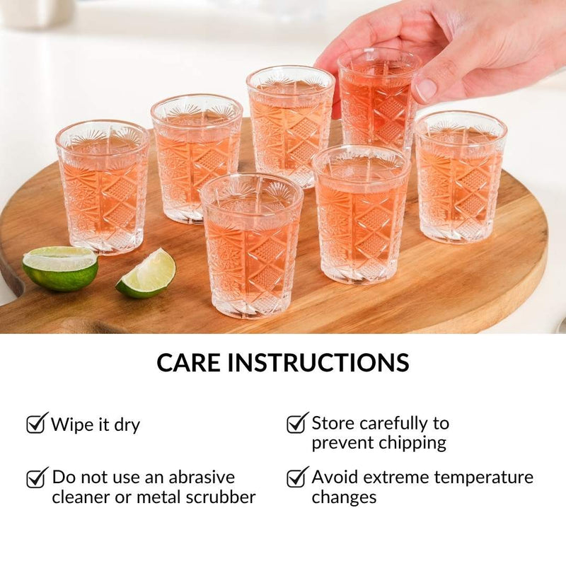 Celestial Cut Glass Shot Glass Set Of 12 55ml