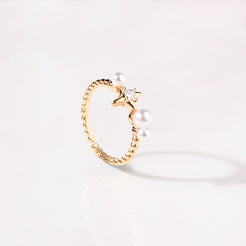 Celestial Harmony Gold Ring