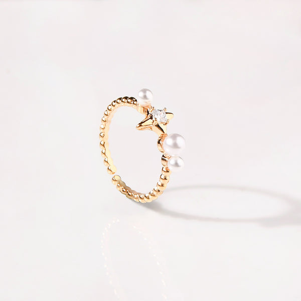 Celestial Harmony Gold Ring