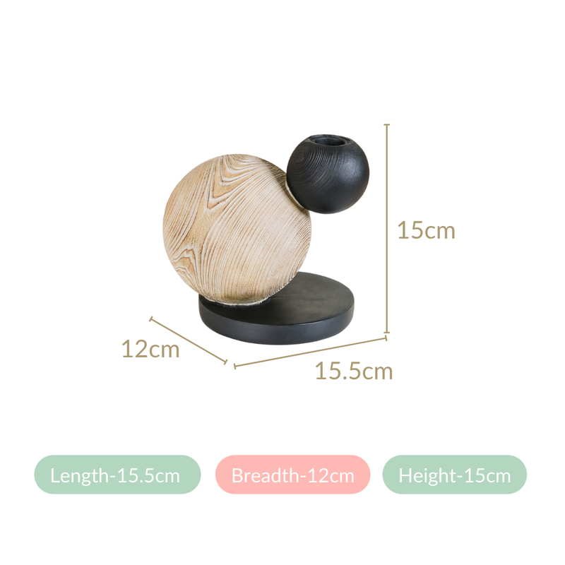 Celestial Modern Decor Candle Holder Showpiece- Celestial Modern Showpiece, Modern Decor Accent, Celestial Decor Piece, Contemporary Celestial Art