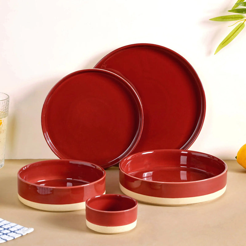 Amber Clay 22 Piece Dinnerset For 6