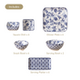 Blue Blossom 26 Piece Dinnerware For 6