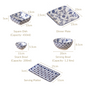 Blue 26 Piece Dinnerware Set For 6