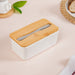 Ceramic Butter Dish With Lid And Stainless Steel Butter Knife