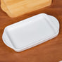 Ceramic Butter Dish With Lid And Wooden Tray