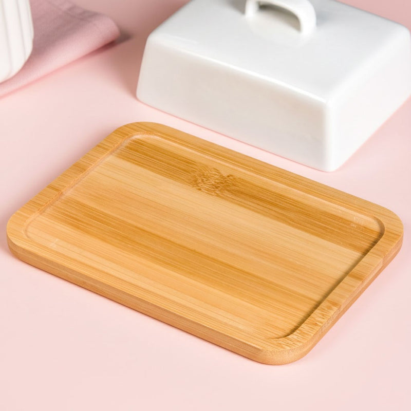Ceramic Butter Dish With Lid And Tray