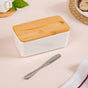 Ceramic Butter Dish With Lid And Stainless Steel Butter Knife