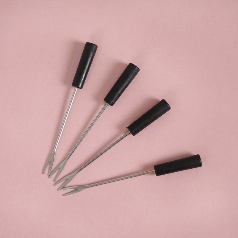 Modern Cheese Fondue Set With Dip Skewers And Tray