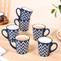 Oscilla Tea Cup Set Of 6 Navy 250ml