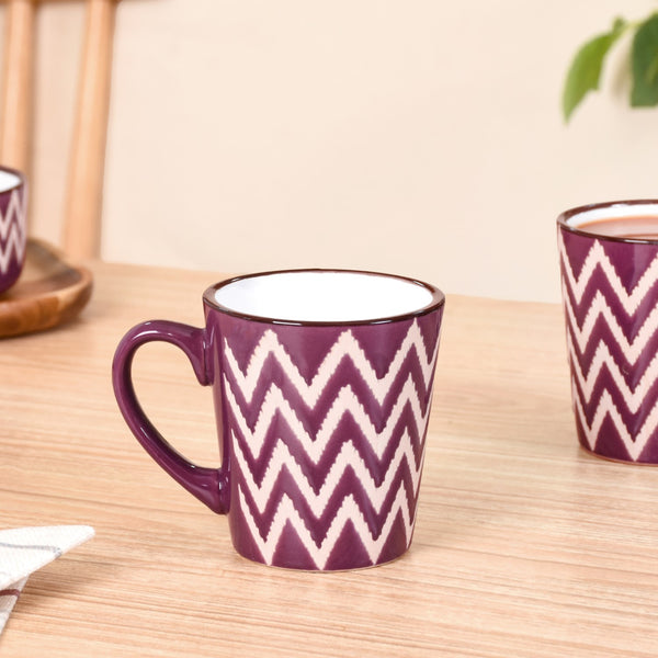 Oscilla Tea Cup Set Of 6 Purple 250ml