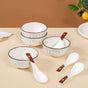 Dainty Dessert Bowl And Soup Spoon Set Of 8 250ml