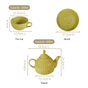 Stackable Ambrosia Teapot And Cup With Saucer Olive