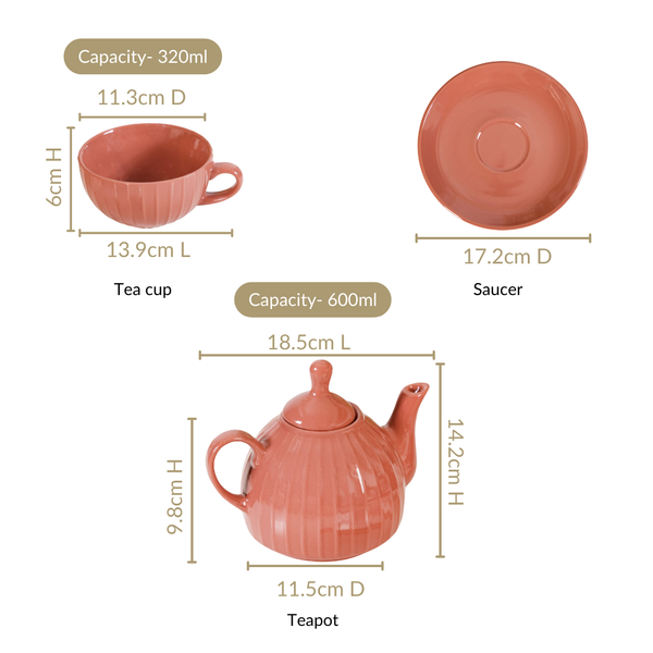 Single Serve Ambrosia Ceramic Tea Set